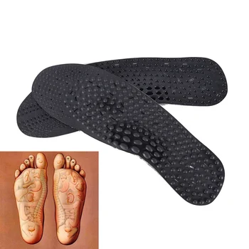 

1 Pair Silicone Insoles Acupressure Massaging Relaxation Shoe Inserts Breathable Shoe Pads Foot Care Tool For Men Women