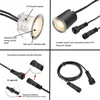 Thrisdar 5PCS 1M Extension Cord Extension Cable For Underground Floor Light IP67 Male and Female Connectors for Decking Light 6