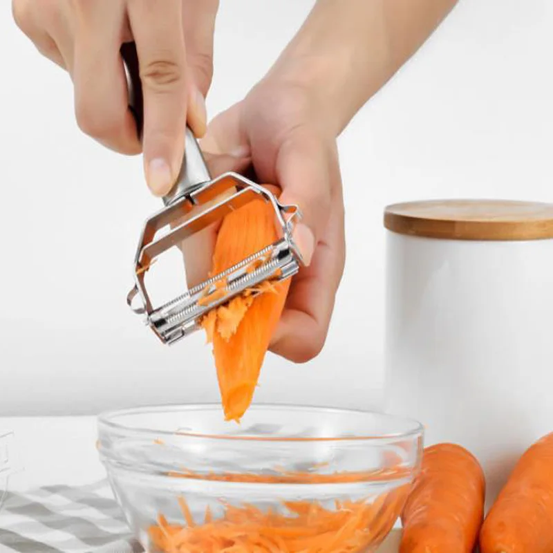 Multi-function Fruit Vegetable Peeler Julienne Peeler Cutter Sharp Stainless Steel Potato Carrot Grater Planing Kitchen Tools