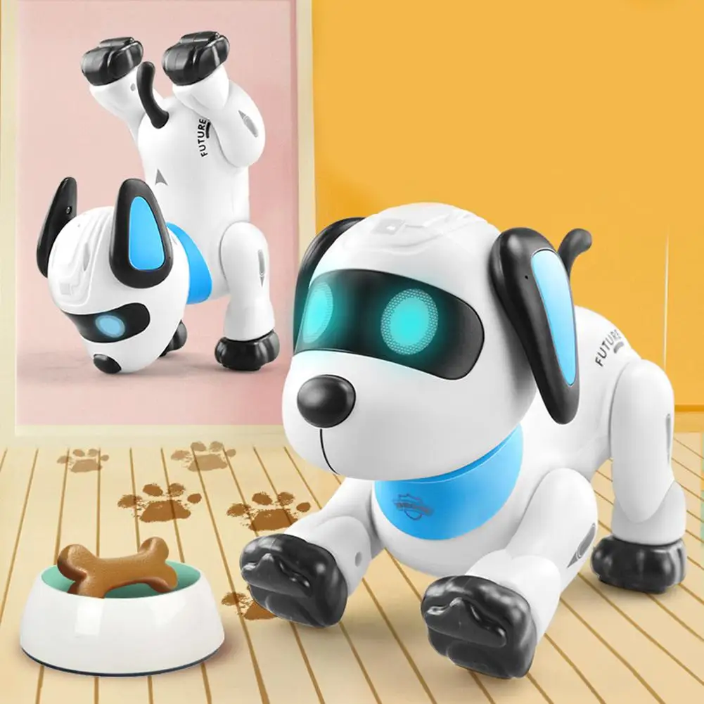 Amdohai Interactive Puppy - Smart Pet, Electronic Robot Dog Toys for Age 3 4 5 6 7 8 Year Old Girls, Gift Idea for Kids Voice Control&Intelligent