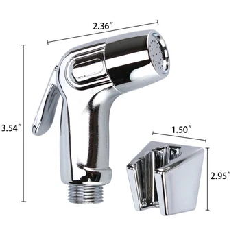 

Toilet Bathroom Hand Held Handheld Diaper Sprayer Shower Bidet Spray Hose Holder Home Improvement