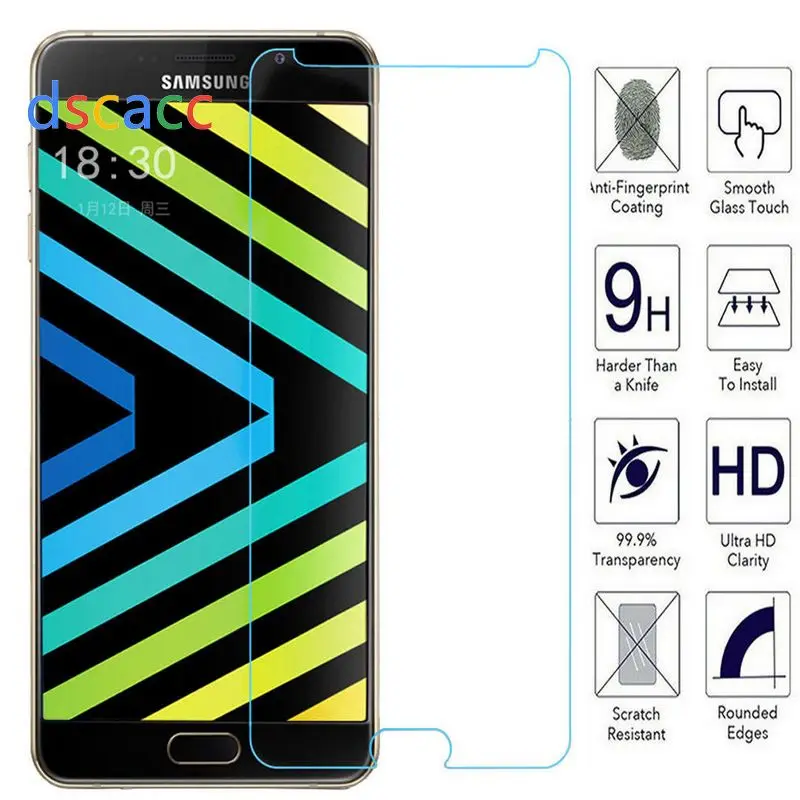 Защитная пленка Dscacc 2.5D 9H для Samsung Galaxy S2 i9100 S3 I9300 S4 i9500 S5 i9600 S6 S7 S8 Edge plus mini S9 100