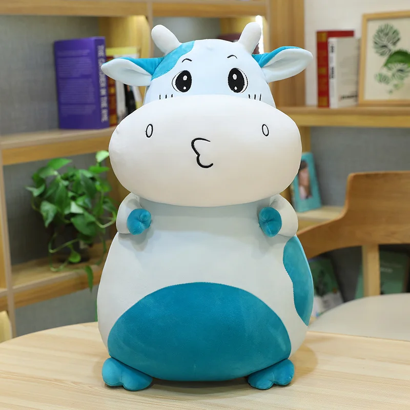thumbnail image 1 of Muñeco de peluche de vaca de boca pequeña, muñeco de peluche suave de vaca de 30/50cm, de simulación de Anime, regalo de San Valentín para amantes, 1 of 5