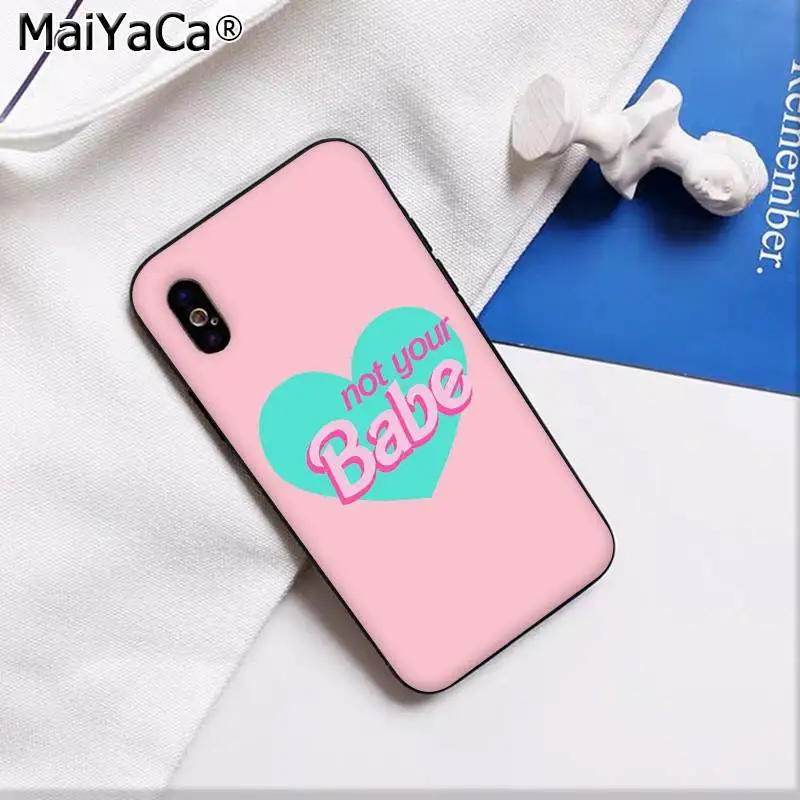 MaiYaCa BABY babygirl honey line текстовое искусство поделка-чехол для телефона для iPhone 11 pro XS MAX 8 7 6 6S Plus X 5 5S SE XR