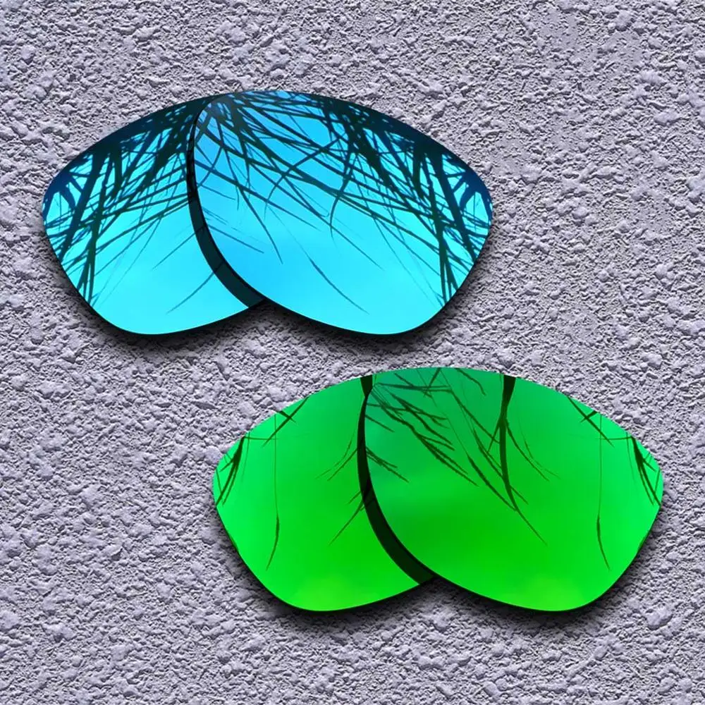 2 пары поляризованных сменных линз для солнцезащитных очков Oakley Frogskins-несколько вариантов - Цвет линз: Blue-Green