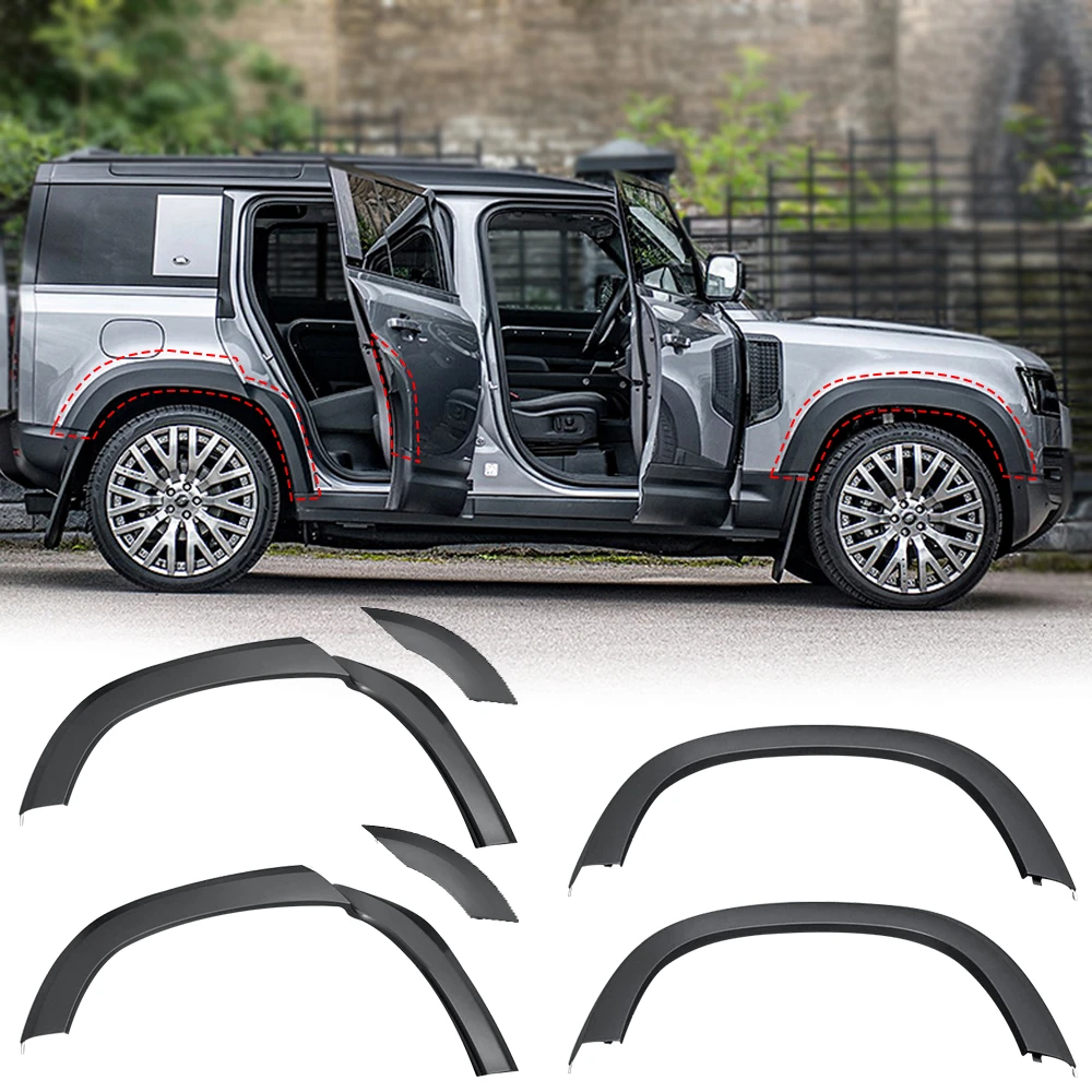 ABS for Land Rover Defender 110 2020 2021 SUV Off road Car Fender Arch  Protector Widen Wheel Eyebrow Black Car Accessories 6 Pcs|Body Kits| -  AliExpress
