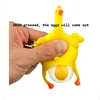 Funny Toys Chicken Laying Egg Venting Ball Anger Stress Reliever Ball Relief Toy Autism Anti-stress Squish Toy Keychain ► Photo 1/2
