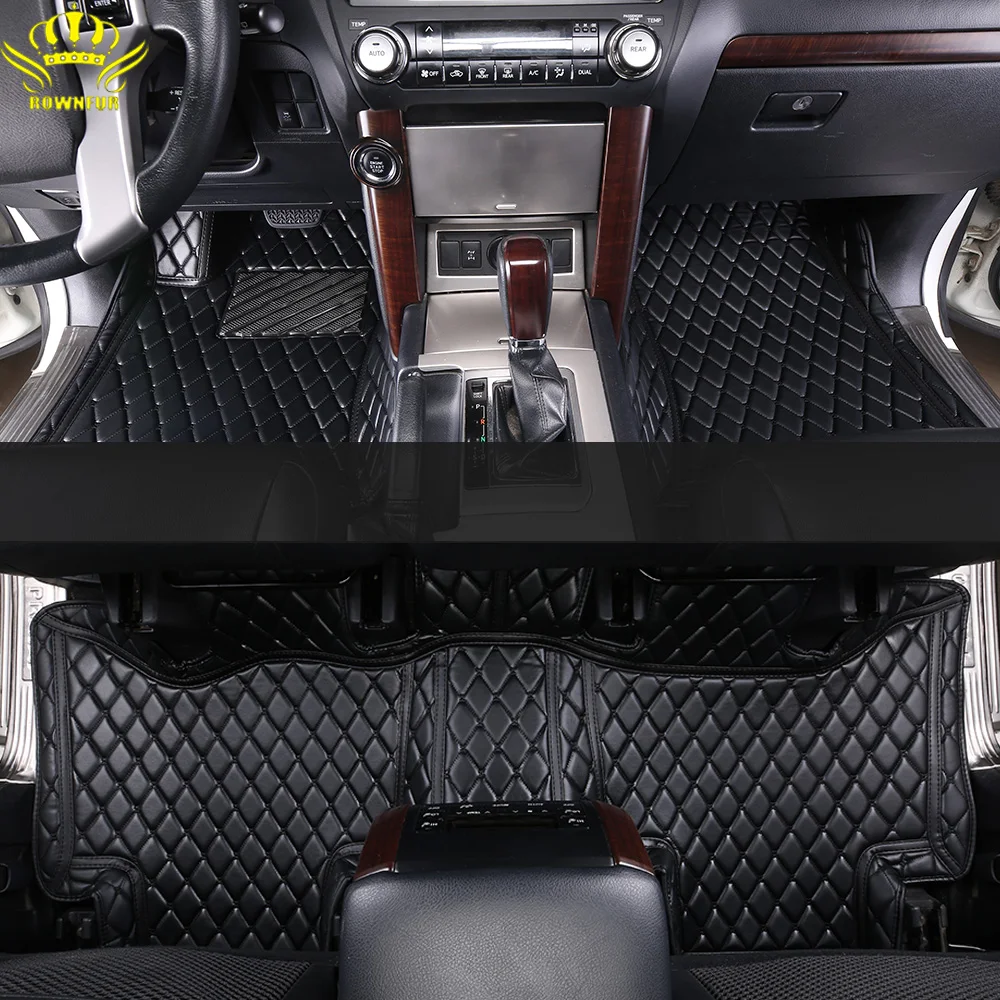 3D Car Mats Custom For Kia Rio IIIIIIV X-Line EU Car Floor Mats Universal 2005-now Leather Waterproof Floor Mats Anti Slip Mat