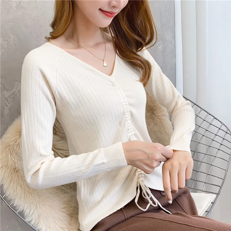 

1210830 Actual photo of the new style knitted sweater in autumn of 2019 Korean Edition tx