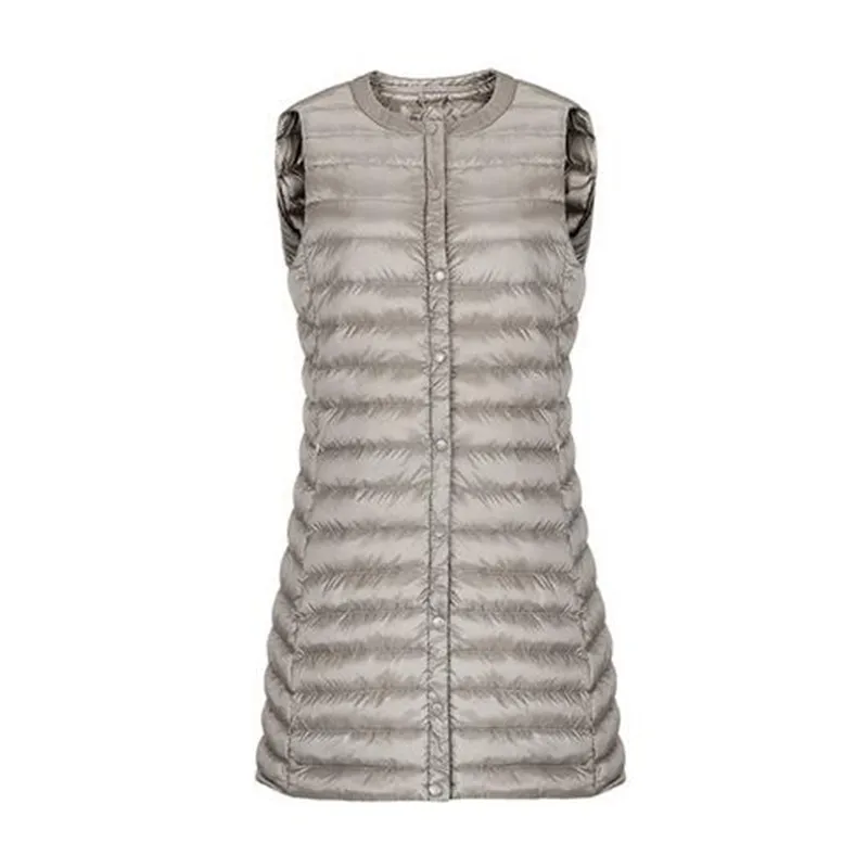 Осенний Новый женский жилет зимние Ультра светлые Жилеты женские пуховики