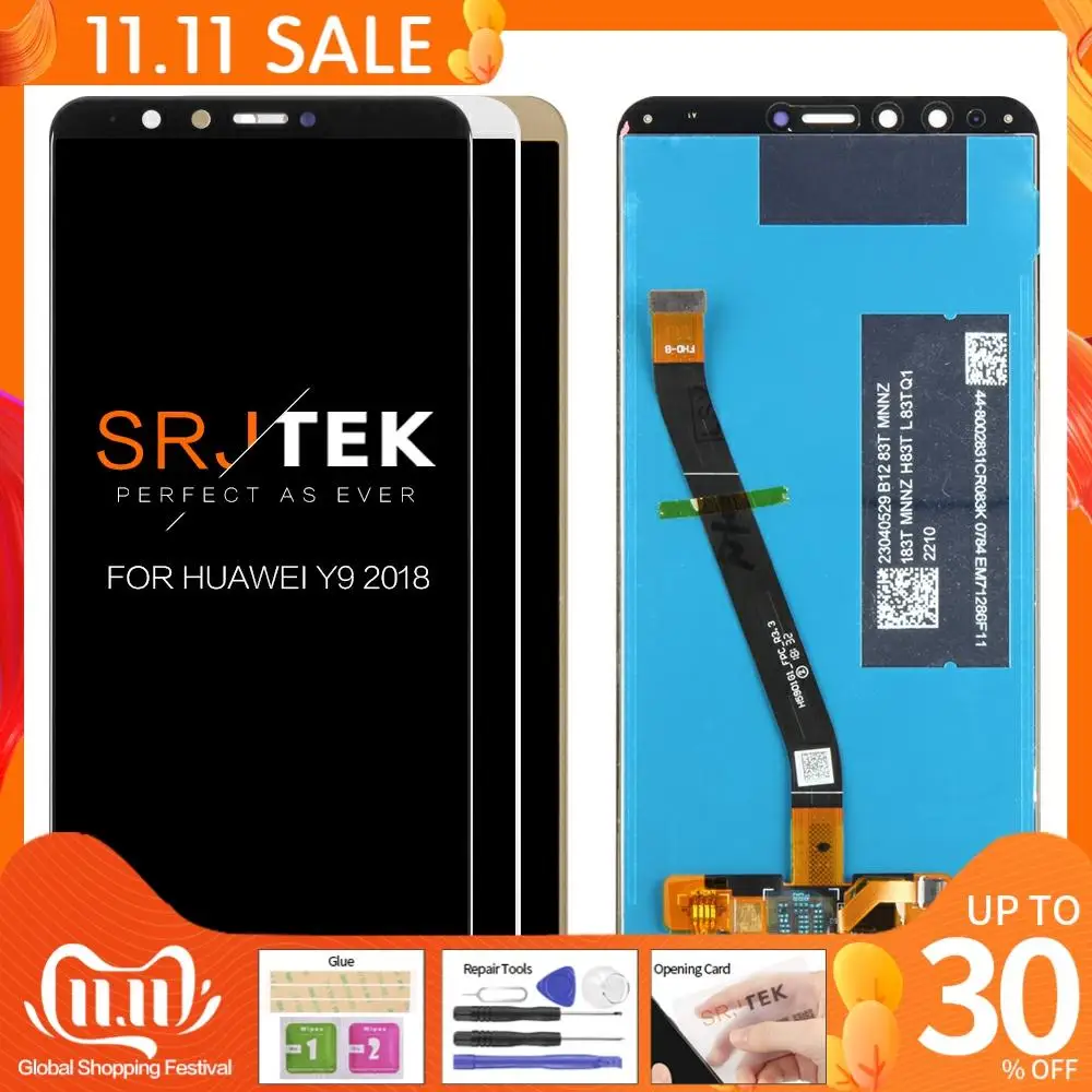 ЖК дисплей для Huawei Enjoy 8 Plus с сенсорным экраном и дигитайзером в сборе FLA L22 LX2 LX1 LX3