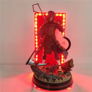 

Naruto LED Night Light Uchiha Madara Anime Statue LED Table Lamp for Home Decoration USB Nightlamp for Children Christmas Gifts