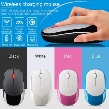 

Computer Mouse Mute Switch Button USB Interfaces Portable Slim Optical Charging Mouse For Business Trip Office R60