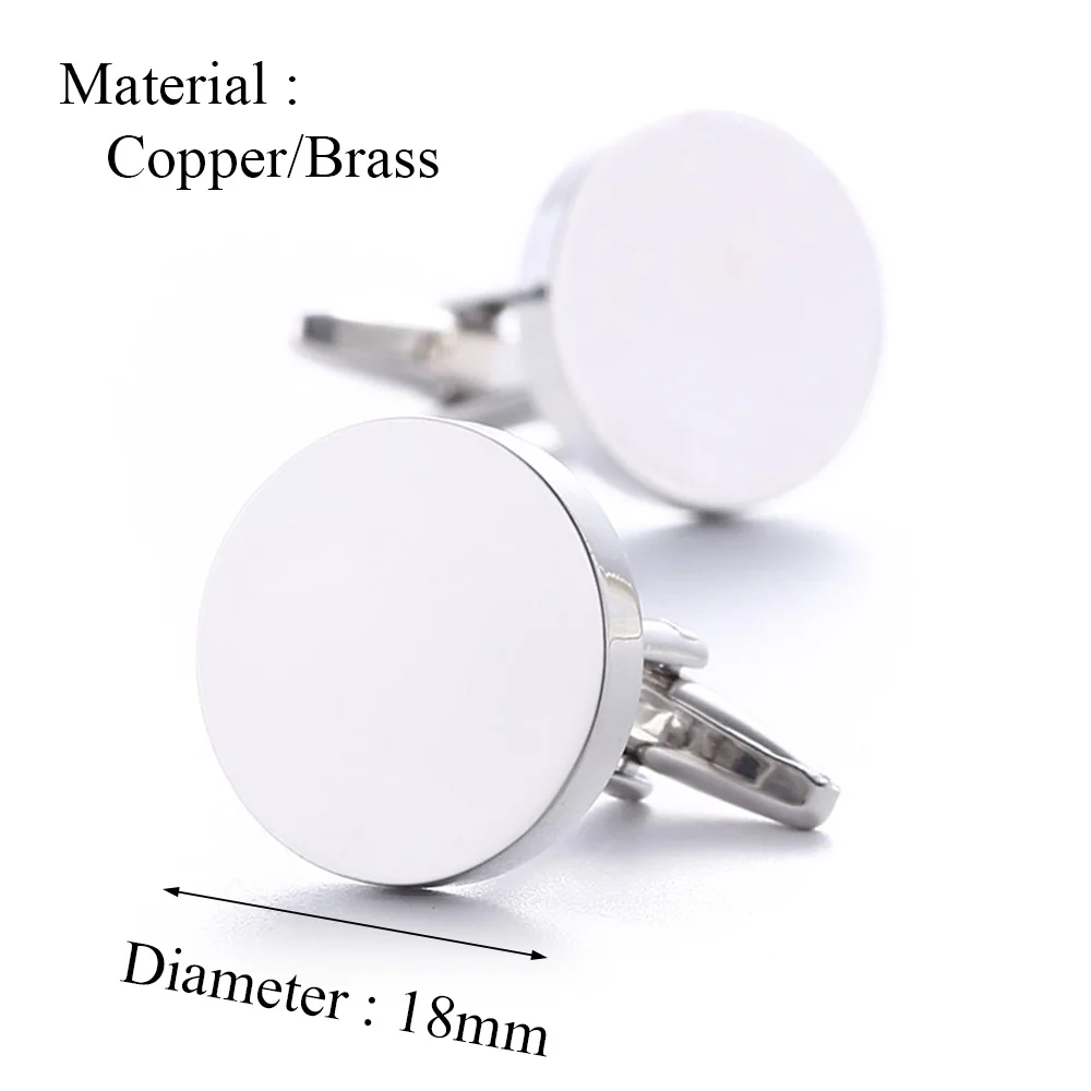Personalized Custom Mens Shirt Cufflinks For Father Wedding Gift Customized Cuff Buttons Male Jewelry Sliver Suit Cufflink crystal cufflinks