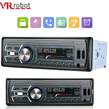 

VR robot 1DIN In-Dash 12V Stereo Car Audio Player FM Radio Digital Bluetooth Car MP3 Player Handsfree Car Kit With USB/SD/AUX
