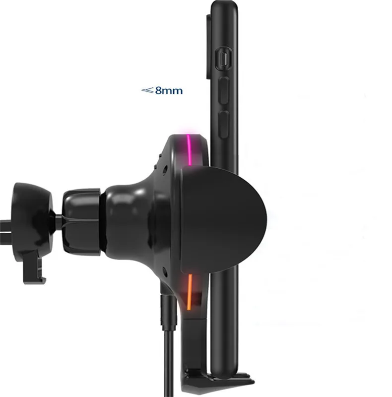 Qi Wireless Fast Car Charger 10W fast mobile phone charger for iPhone 11 X Samsung S10 huawei xiaomi Universal car phone holder