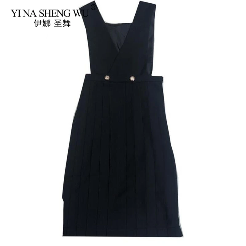 School Girl Uniform Japanese Sailor School Uniform Skirt Sexy JK Uniforms Long-Sleeved Shirt Pleated Suspender Dress for Woman japanese school uniform japanese schoolgirl skirt