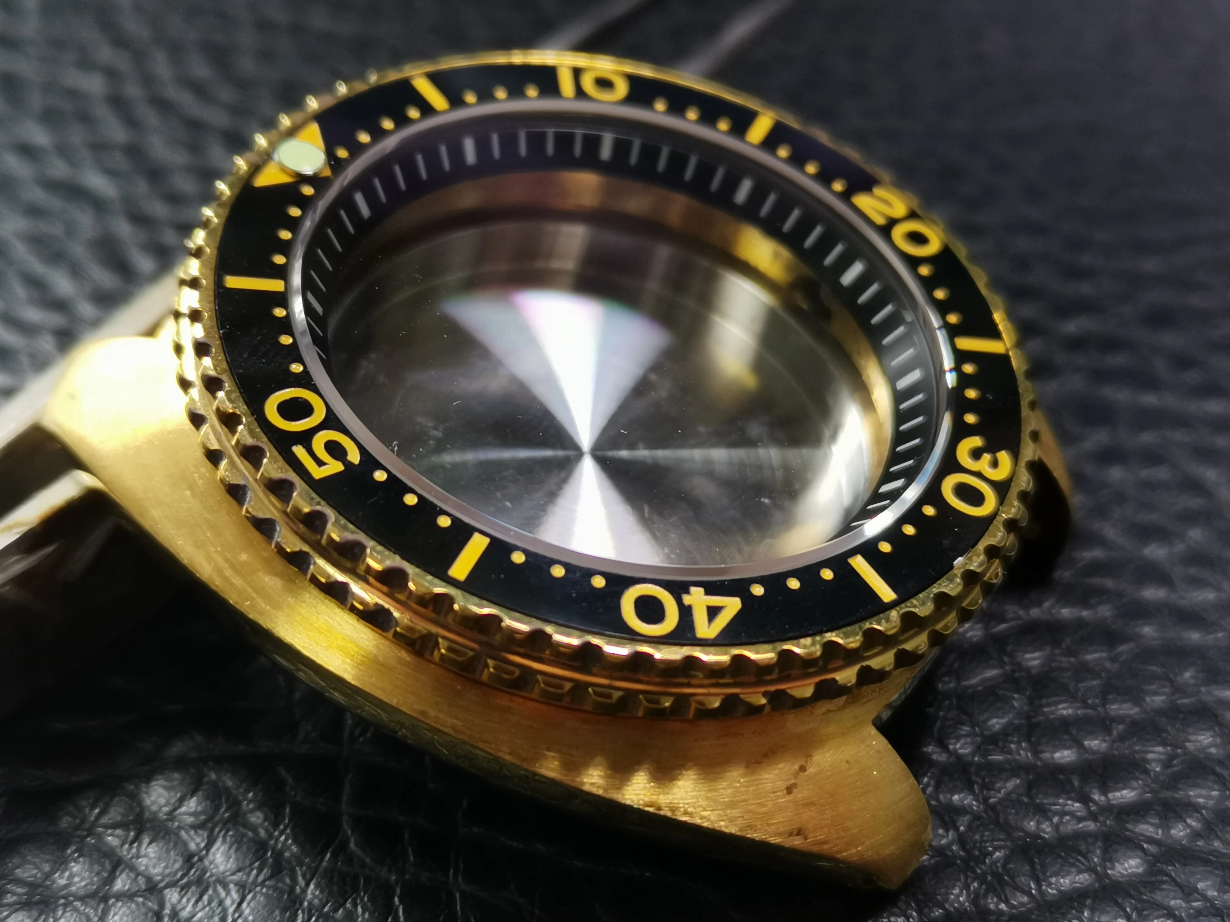 Alluminio Bronzo 47Mm Spr777 Orologio Subacqueo Giappone Seiko Nh35A/Nh36A/Skx007/Sbdx017 Lunetta Refit Con Guscio Modificato