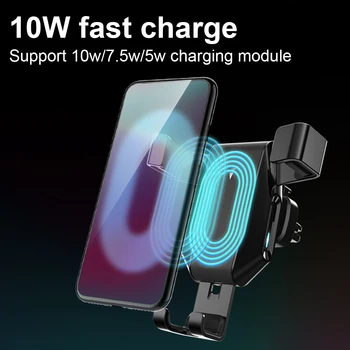 

Auto Support Telephone Accessories 10W Charging Wireless Charger Useful Car Gravity Mobile Phone Holder
