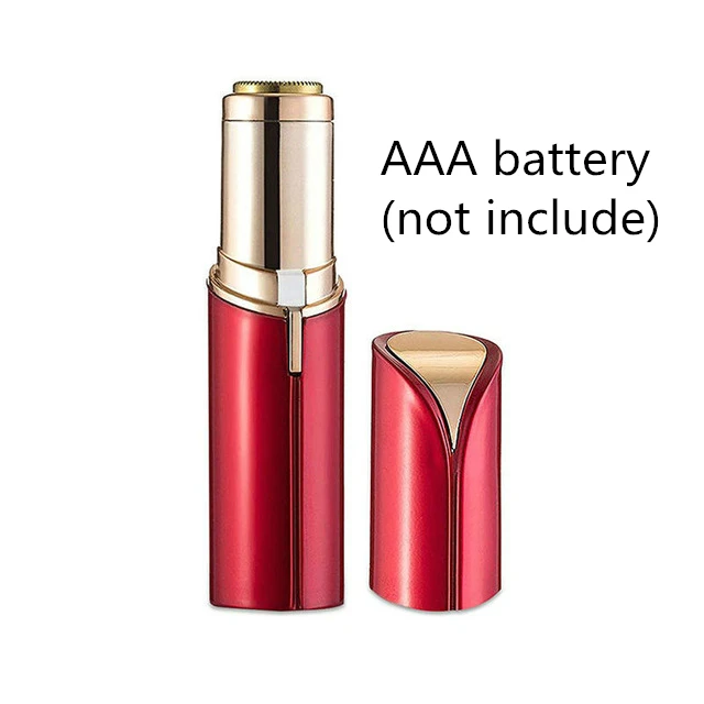 Red Battery Электрический триммер для бровей, удаление волос на лице, эпилятор для удаления волос для бровей, мини-бритва, безболезненный эпилятор для бровей, высокое качество - Цвет: Red Battery