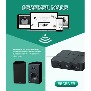 

Bluetooth 5.0 Receiver Transmitter 3.5mm AUX Jack RCA USB Dongle Stereo Wireless Adapter with Mic For Car TV PC Headphon