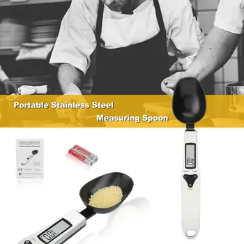 

500g/0.1g Portable LCD Digital Kitchen Scale Measuring Spoon Gram Electronic Spoon Drug Weight Volumn Food Scale High Quality