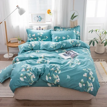 

Blue Chinese style Duvet Cover 220x240 Pillowcase 3Pcs，EU Size Quilt Cover 200x200 ，Blanket Cover，Queen King Size Bedding Set