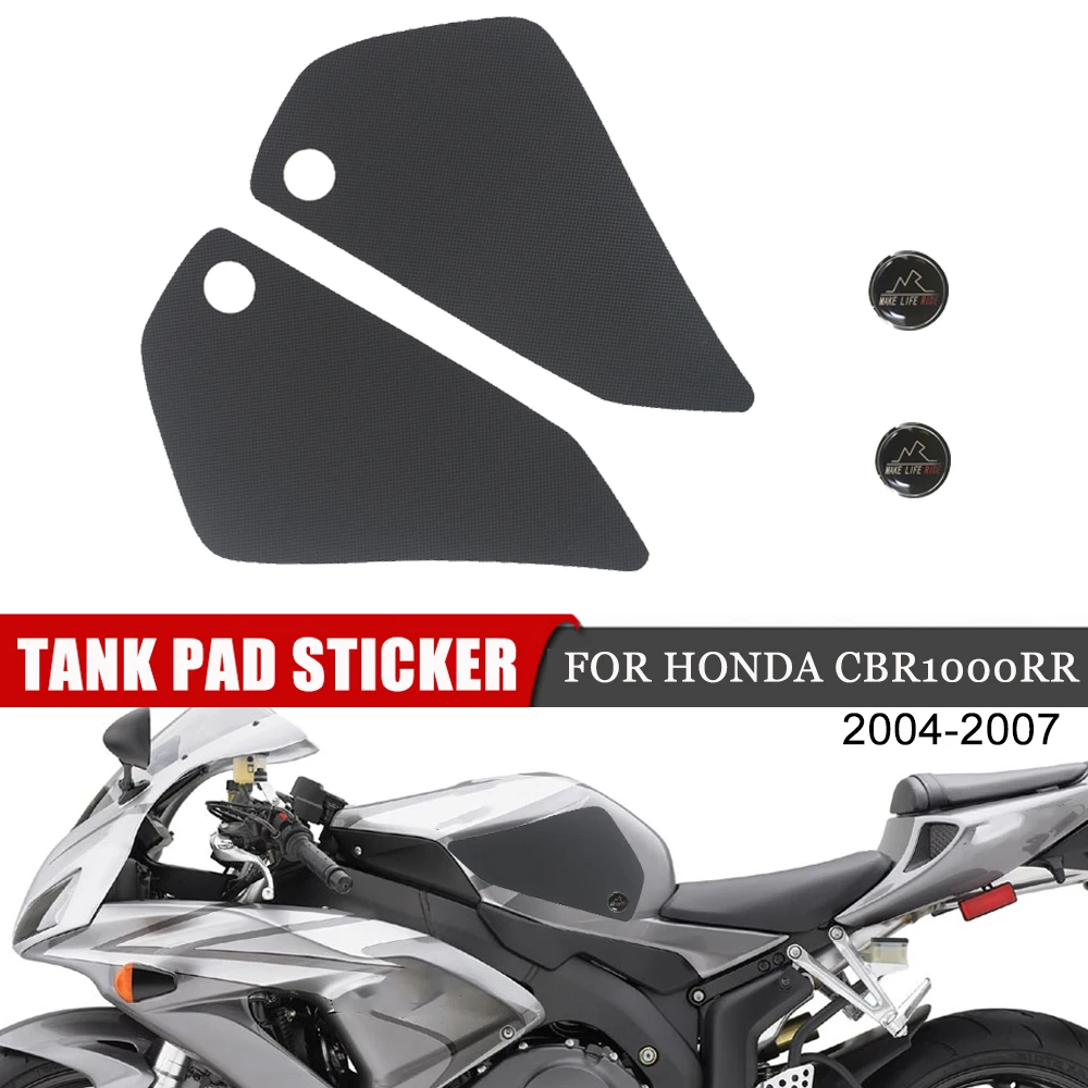 For HONDA CBR 1000RR 2004-2007 Motorcycle PVC Sticker Gas Fuel Oil Tank Pads Protector Cover Decals Case Side Traction Anti Slip