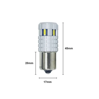 

2pcs Auto Light Bulb Lamp 1156 1157-1860-6smd LED T10 wedge W5W 194 White Car Side Lights