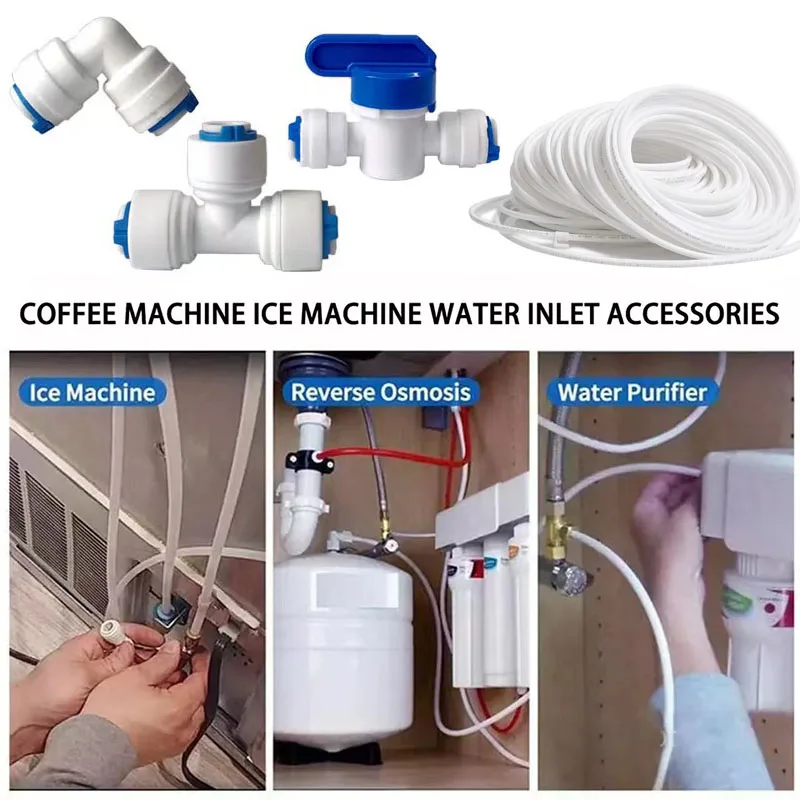 Fridge Hose For Water And Ice Maker Refrigerator Water Line Hose Fridge  Water Line Connection Easy Install & All Connections - AliExpress