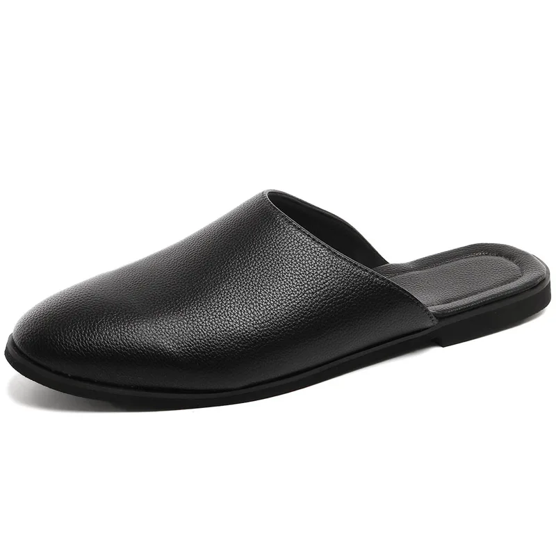 

New men's shoes, usually wear flat men's shoes, leather slippers, simple style men's shoes, pointed leather slippers, breathable