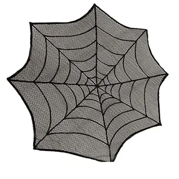 

Halloween Ornaments Spider Web Tablecloths Halloween Lace Spider Web Round Tablecloths Festival Party DIY Decorations