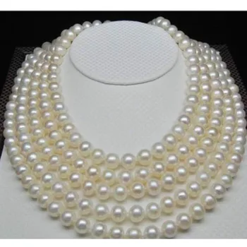 

HUGE 48"10-11MM NATURAL SOUTH SEA GENUINE ROUND WHITE PEARL NECKLACE 14K AAA