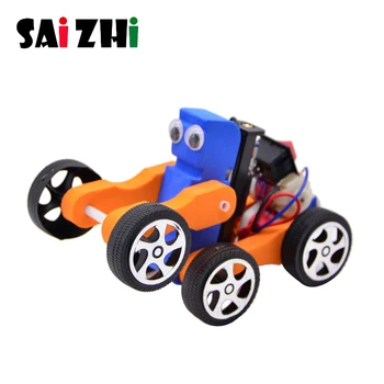 

Saizhi Electric Gears Car Kids DIY Science Project Toys Technology Fun Physics Experiment Kits STEM Education Toys Gift For Kids