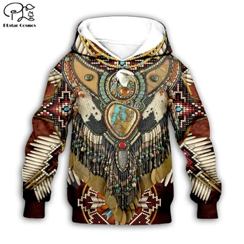 

Kids Baby Boy Girl Black Native Indian Lakota Skull print 3d Hoodies Tracksuit Children wear Set Cute Sweatshirts -15