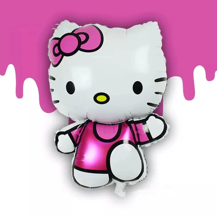 116x68 см Большой размер hello kitty кошка фольгированный шар мультфильм Свадьба День рождения украшение для детей надувные воздушные шары