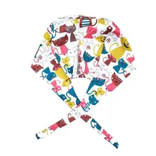 Удобная мягкая впитывающая пот Регулируемая Шапочка для операционной для доктора 1 шт