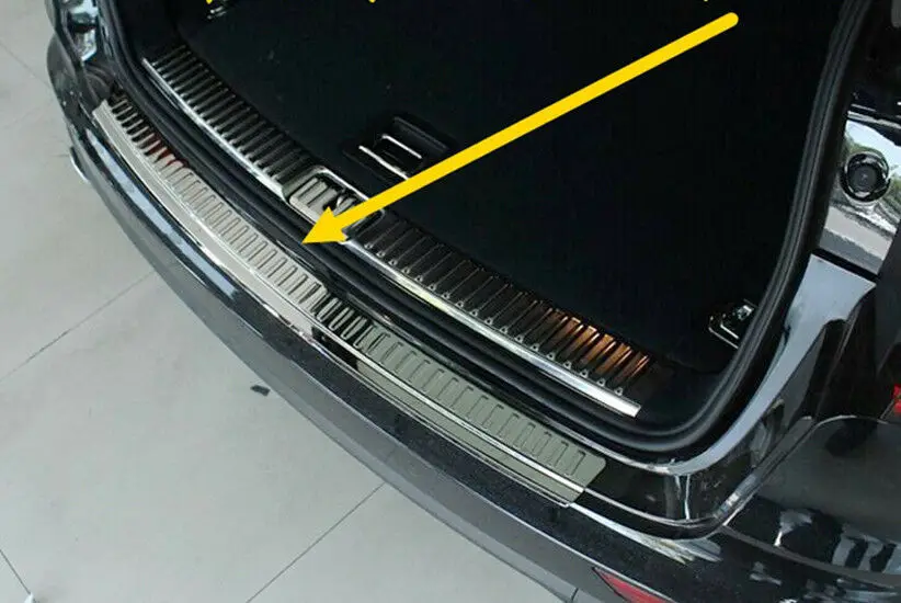 Подходит для Porsche Cayenne, высокое качество, стальной Автомобильный задний бампер, защита багажника, накладка на дверь