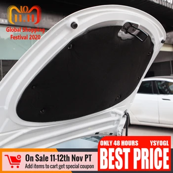 

Auto Car Protective Front Engine Hood Noise Reduction Mat Soundproof Cotton Pad Cover Car Trunk Protective Pad For Tesla Model 3