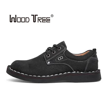 

WOODTREE 2019 fashion hot sale men's low-top leather comfortable casual shoes