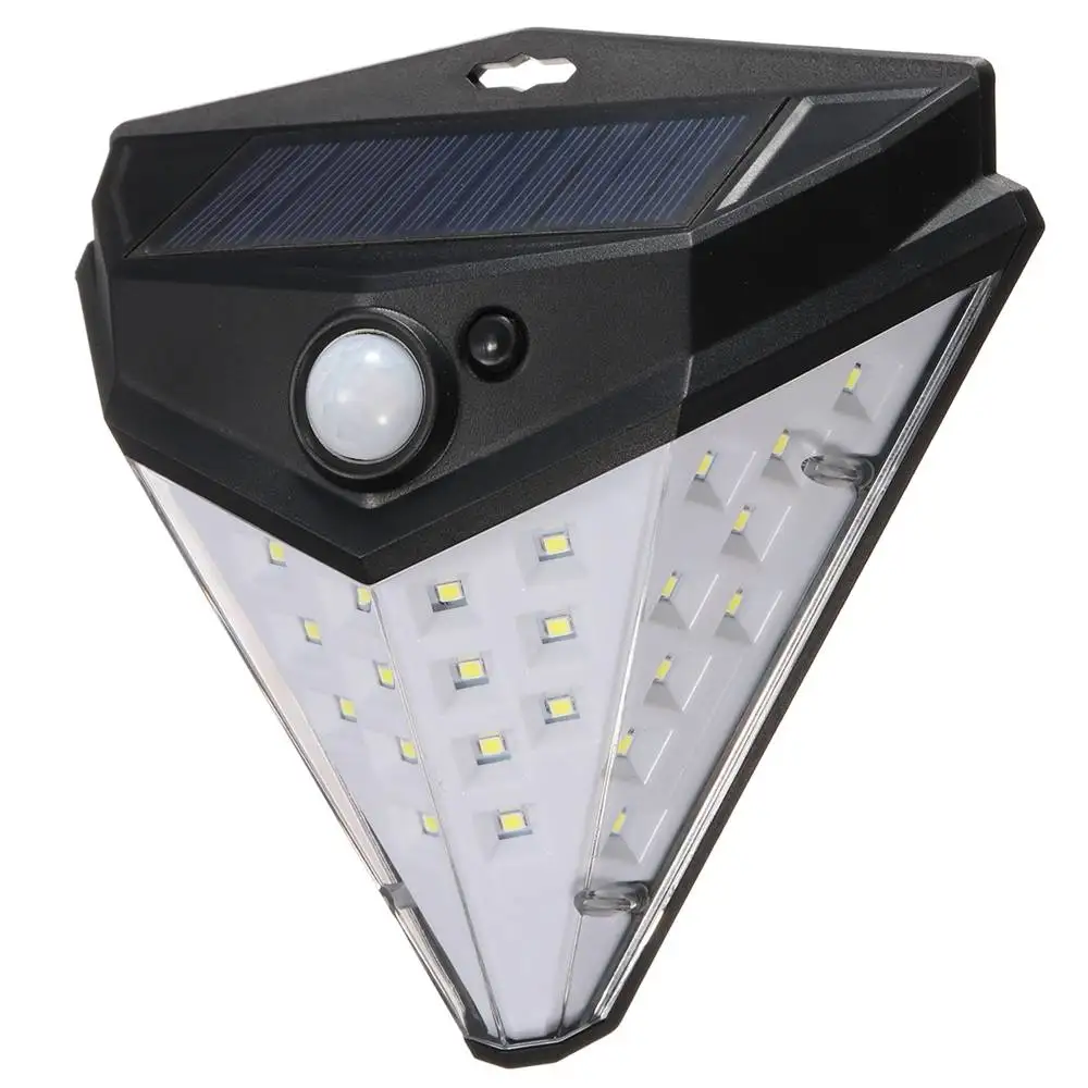 

4 Sides 32LED Solar Light PIR Motion Sensor Wall Light Security Lighting 3 Modes Dimmable Light
