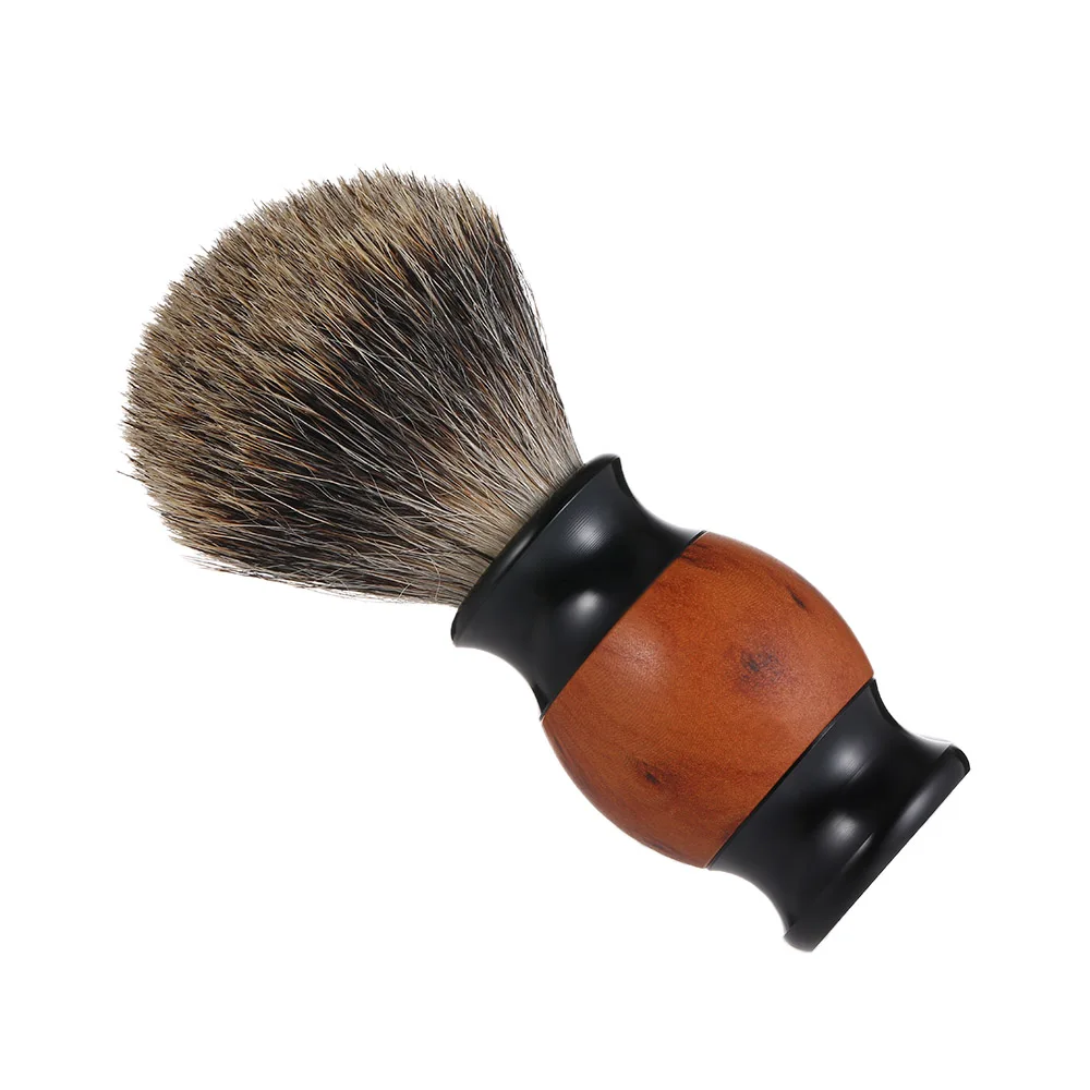 Wood Handle Badger Hair Shaving Brush Men's Beard Barber Accessories Salon Facial Razor | Красота и здоровье