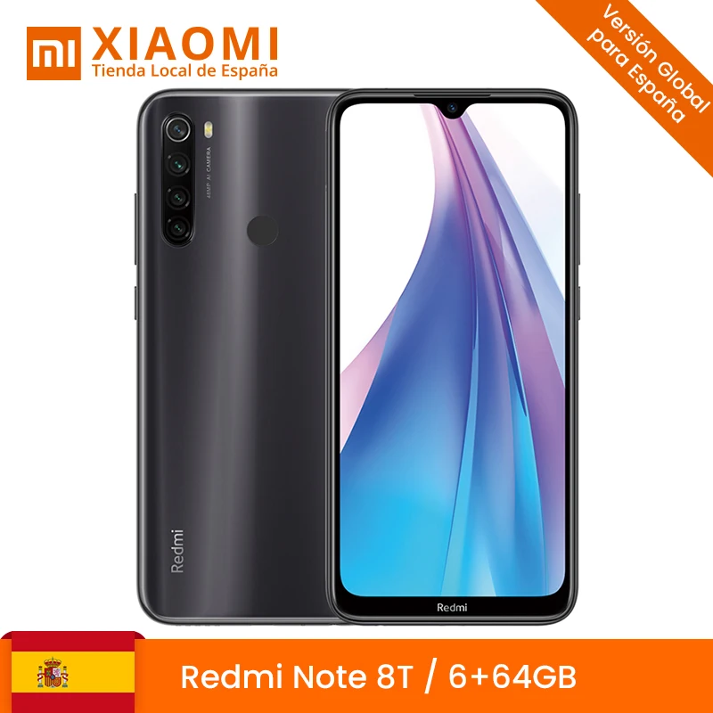 Глобальная версия Xiaomi Redmi Note 8T 4 Гб 64 Гб Snapdragon 665 NFC Мобильная 48MP камера 4000 мАч 18 Вт Быстрая зарядка