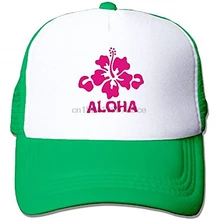 Hizhogqul Алоха цветок Гавайский Дальнобойщик шляпа унисекс для взрослых бейсбольная сетчатая Кепка черный