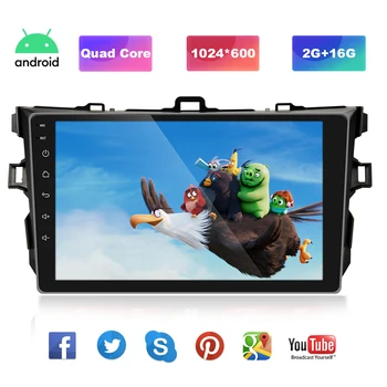 

9" Android 9.1 Car Radio MP5 Player Autoradio For Toyota Corolla 2007 2008 2009 2010 2011 Car Multimedia Video Player GPS