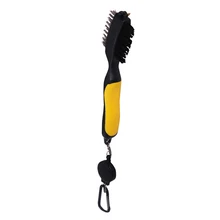 1 Piece GOLF Cleaning Brush Golf Club Brush Groove Cleaning Two Sided Golf Putter Wedge Ball Cleaner Portable Accessories