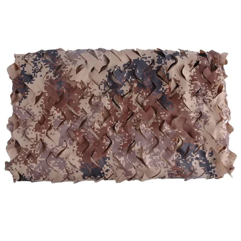 

1.5M Width Military Camouflage Net Garden Decoration Shelter Gazebo Car Cover Jungle Desert Camo Camping Without Edge Binding