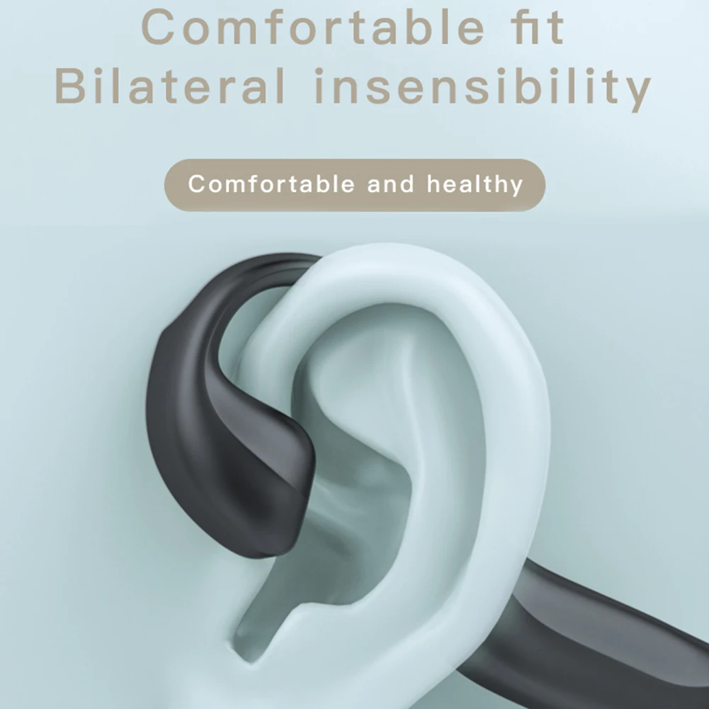 Bluetooth 5 0 Bone Conduction Earphones Wireless Noise Canceling Earphones Sports Hands free Waterproof Sweatproof Earphones