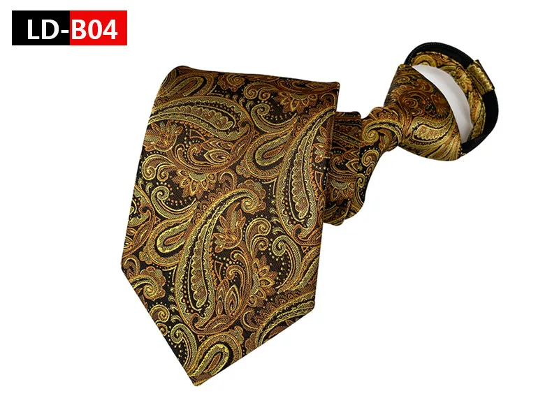 YISHLINE-новый мужской 100% шелковые галстуки 8 см на молнии ленивый мужской галстук Цветочный Пейсли отличный рука ощущение свадебные