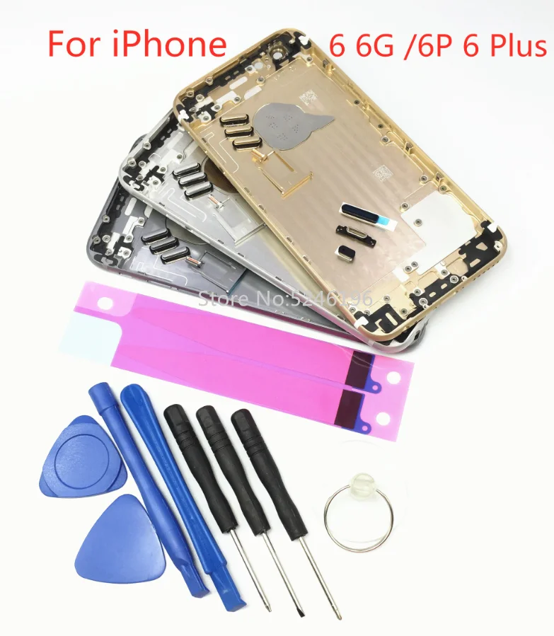 1 Pz Nuova Custodia Posteriore Della Batteria Cover Posteriore Per Iphone 6 6 Plus 6 Plus 6S 6S Plus 6Splus Porta Della Batteria Telaio Centrale Chass